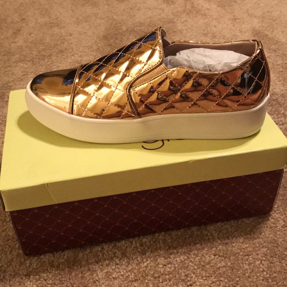 Rose Gold Platform Sneakers (NEW) (FINAL PRICE)